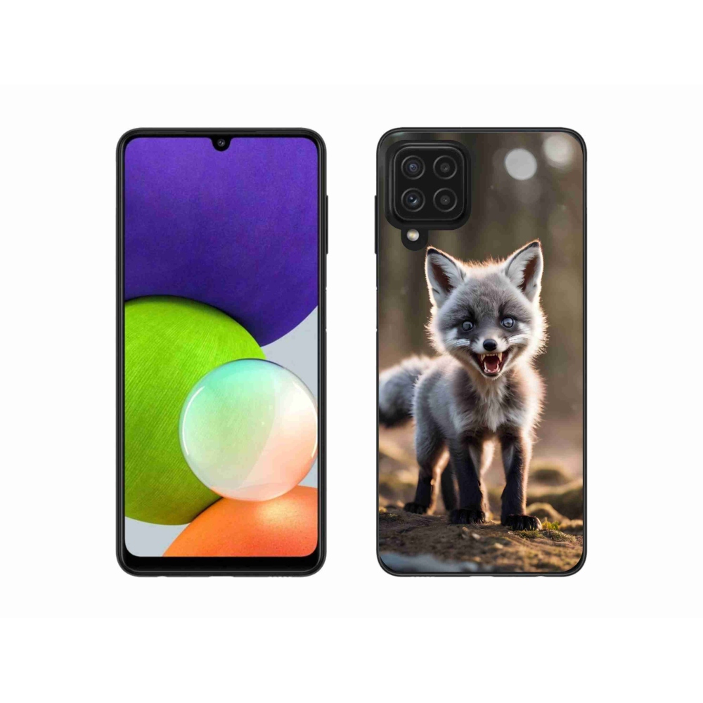 Gél borítás mmCase Samsung Galaxy A22 4G - angry fox - Samsung Galaxy A22 4G - angry fox