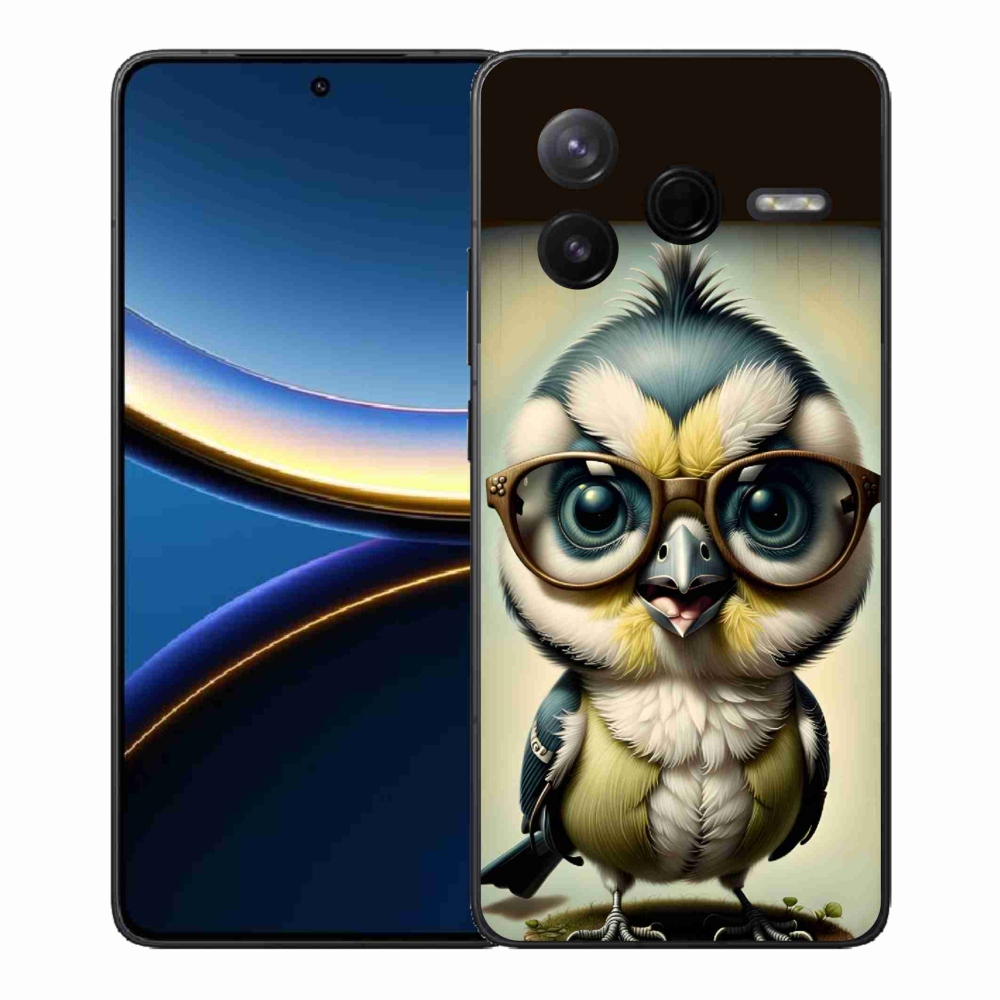 Gél borítás mmCase a Xiaomi Poco F7 Pro - kölyök szemüveggel