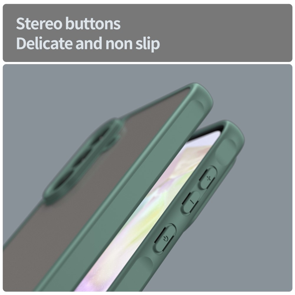 Zselés tok kemény hátlappal Samsung Galaxy A36 5G - zöld