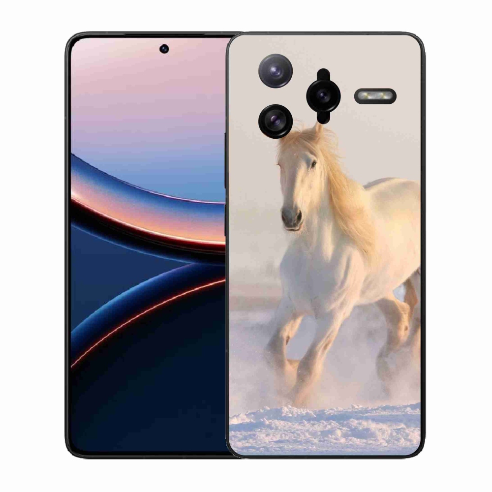 Gél borítás mmCase a Xiaomi Poco F7 Ultra számára - ló a hóban