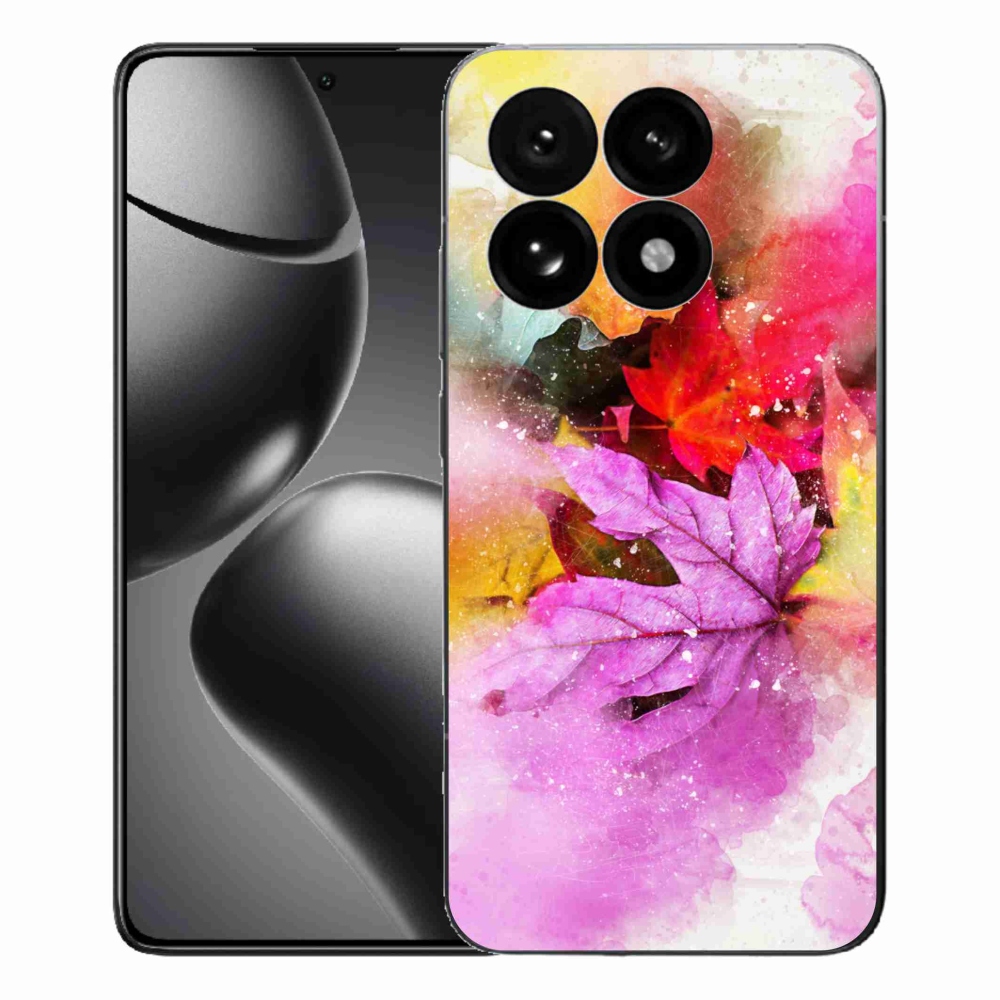 Gél borító mmCase a Xiaomi 15T-hez - színes levelek