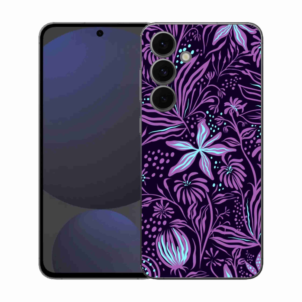 Zselés borítás mmCase Samsung Galaxy S25 FE - virágok 2