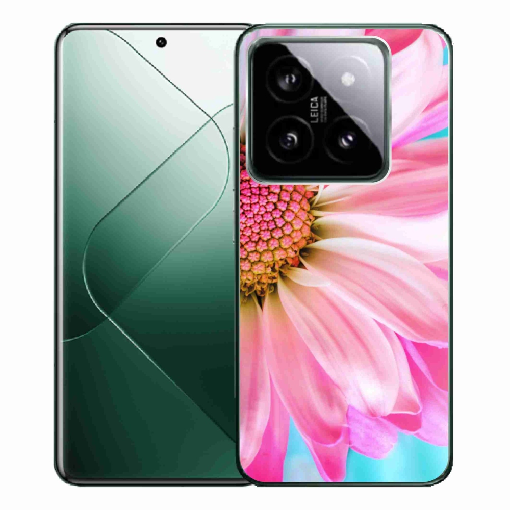 Gél borítás mmCase a Xiaomi 14 Pro-hoz - rózsaszín virág
