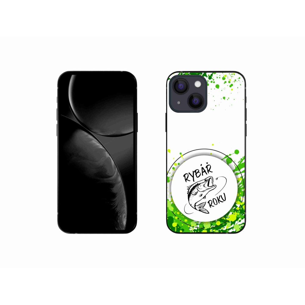 Gél borítás mmCase iPhone 13 mini 5.4 - Az év halászának fehér háttere