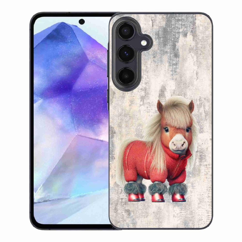 Gél borítás mmCase Samsung Galaxy A55 5G - póni pulóverben