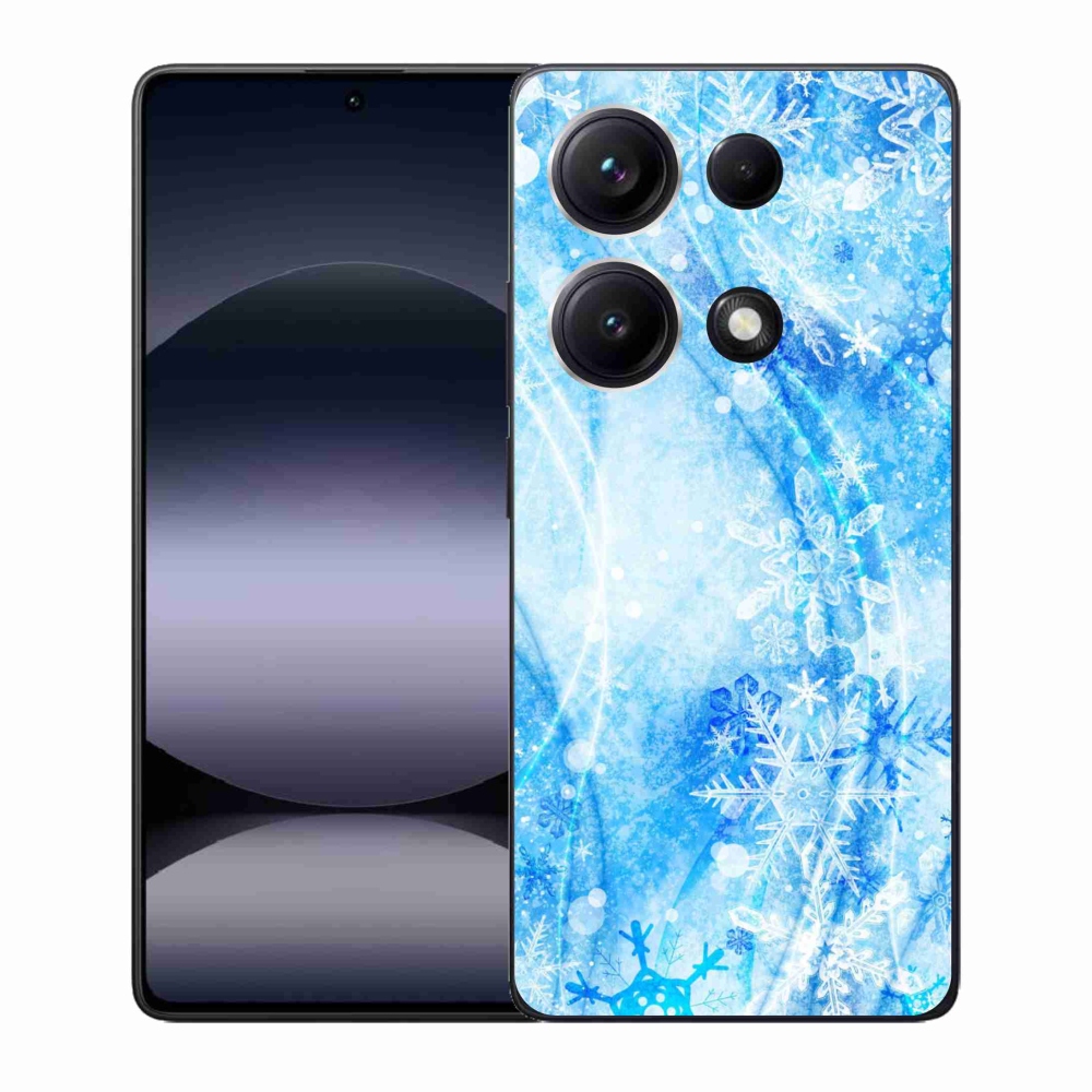 Gél borítás mmCase a Xiaomi Redmi Note 14S-hez - hópelyhek