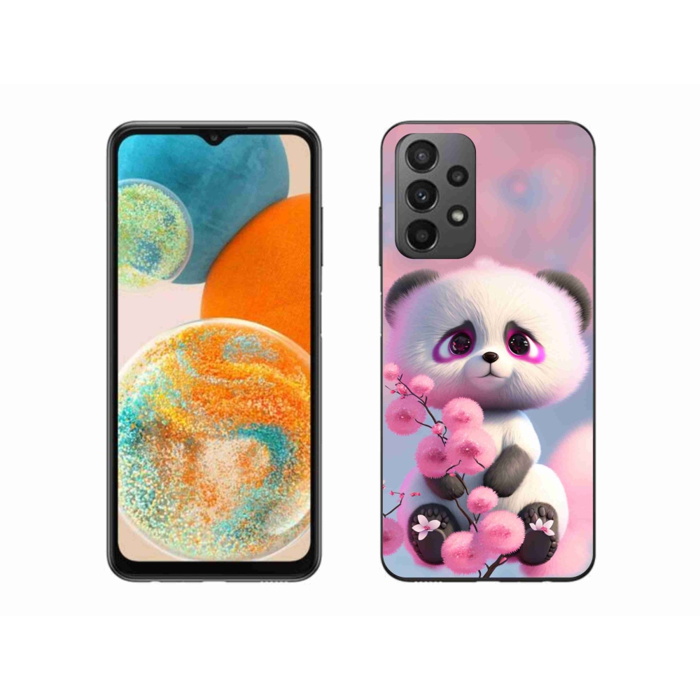 Gél borító mmCase Samsung Galaxy A23 4G/5G - aranyos panda 1