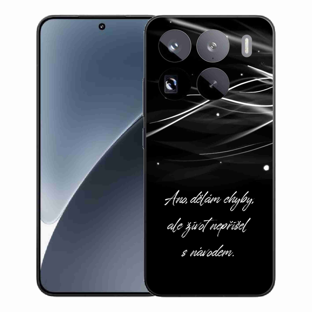 Gél borítás mmCase a Xiaomi 15 Pro-hoz - idézem fekete háttérrel