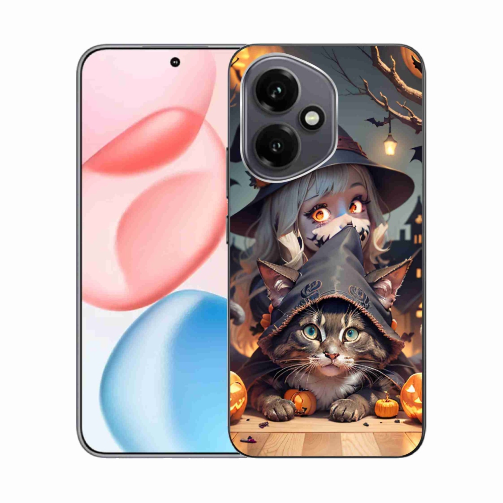Zselés borítás mmCase a Honor 400-hoz - boszorkány macskával