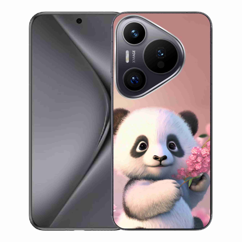Gél borító mmCase a Huawei Pura 70 Pro számára - aranyos panda