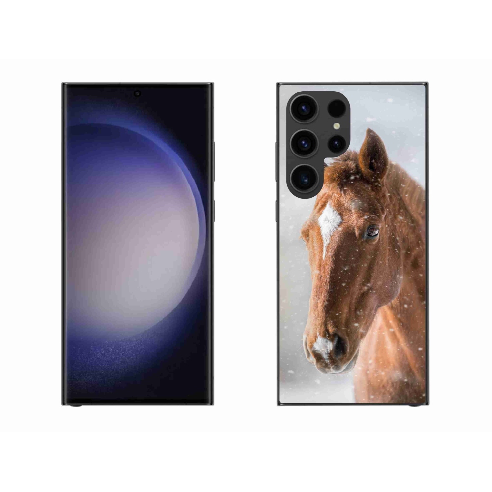 Zselés borítás mmCase Samsung Galaxy S23 Ultra 5G - barna ló 2