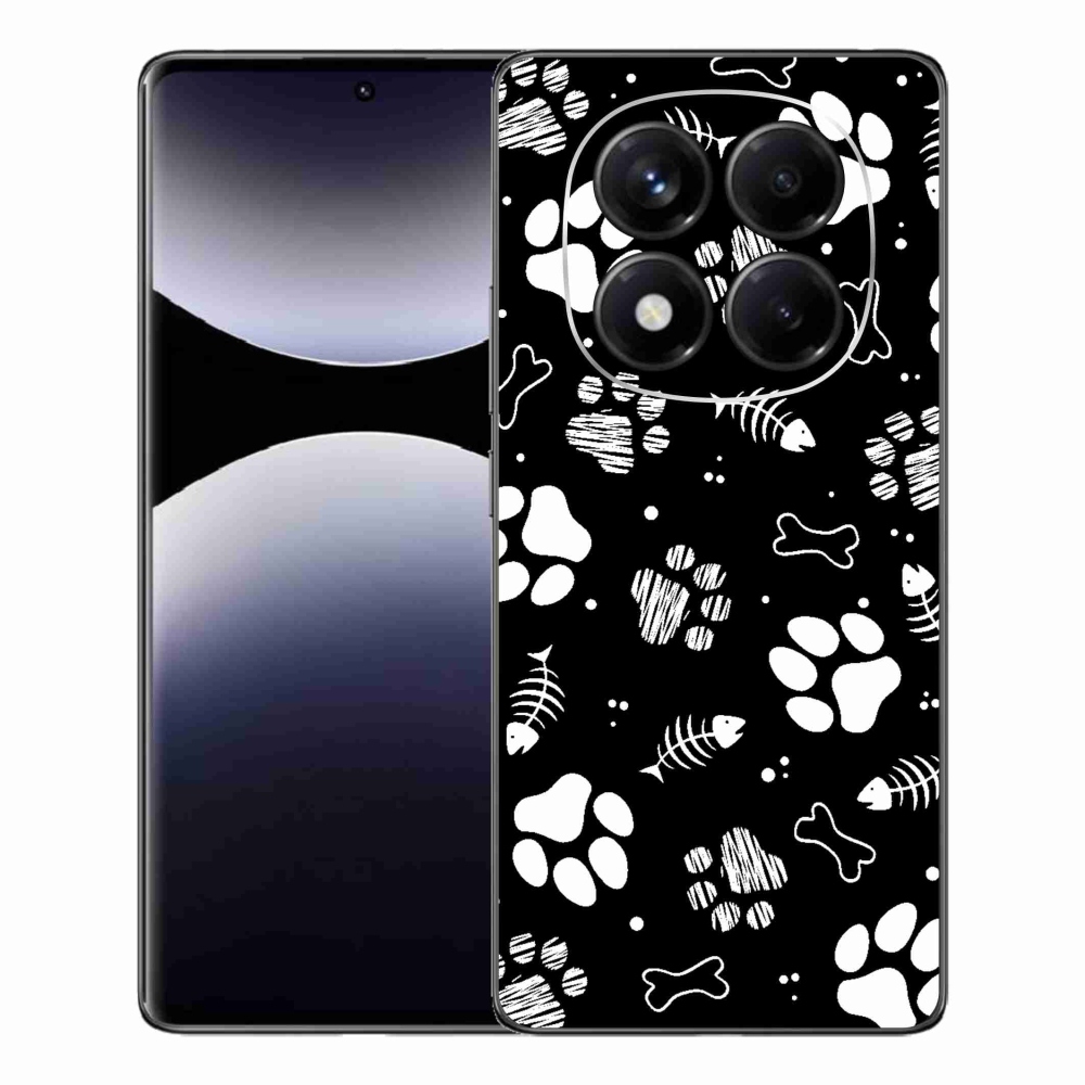 Gél borítás mmCase a Xiaomi Redmi Note 14 Pro számára - kutyamancsok