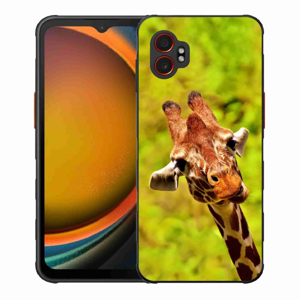 Zselés borítás mmCase Samsung Galaxy Xcover 7 Pro készülékhez - zsiráf