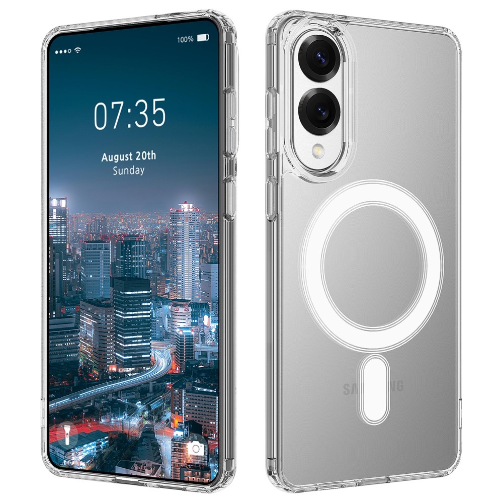 Gél tok MagSafe támogatással Samsung Galaxy S25 Edge készülékhez - átlátszó