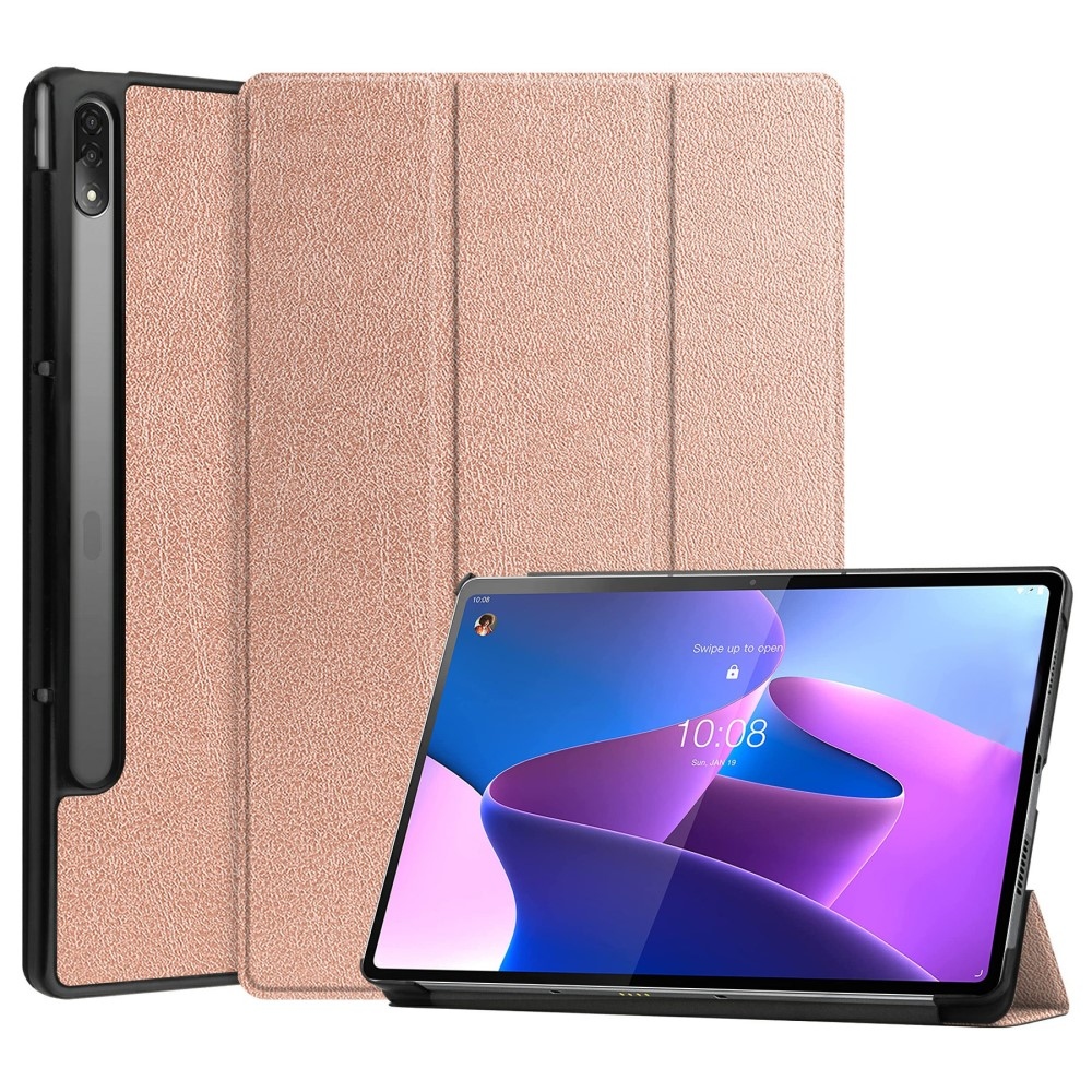 Ügyes záró tok Lenovo Tab P12 Pro táblagéphez - rózsaarany