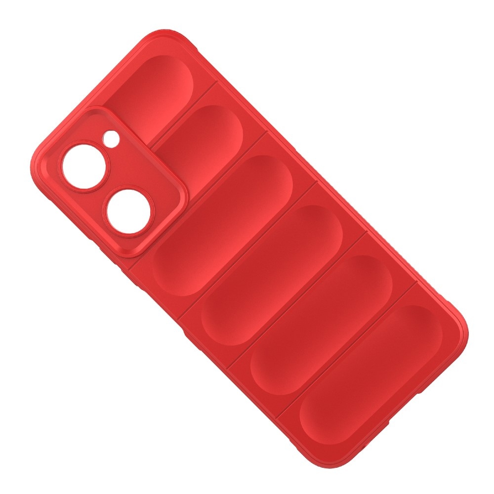 Rugg tartós zselés tok a Vivo Y28s 5G készülékhez - piros