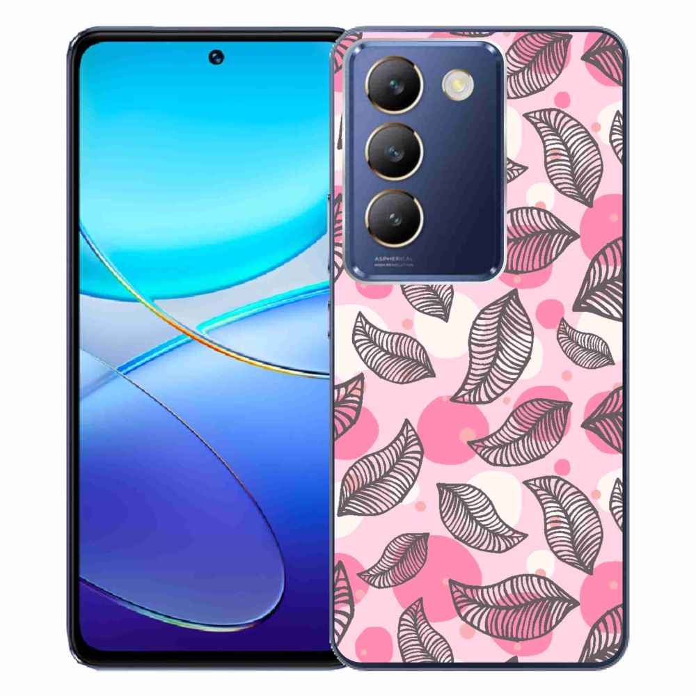 Gél borítás mmCase a Vivo V40 SE 4G/5G készülékhez - rajzfilmes hulló levelek