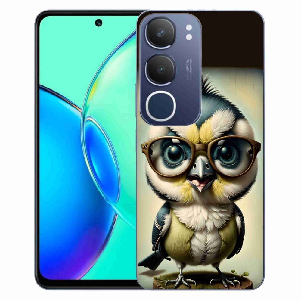 Gél borítás mmCase a Vivo Y19s készülékhez - cub szemüveggel