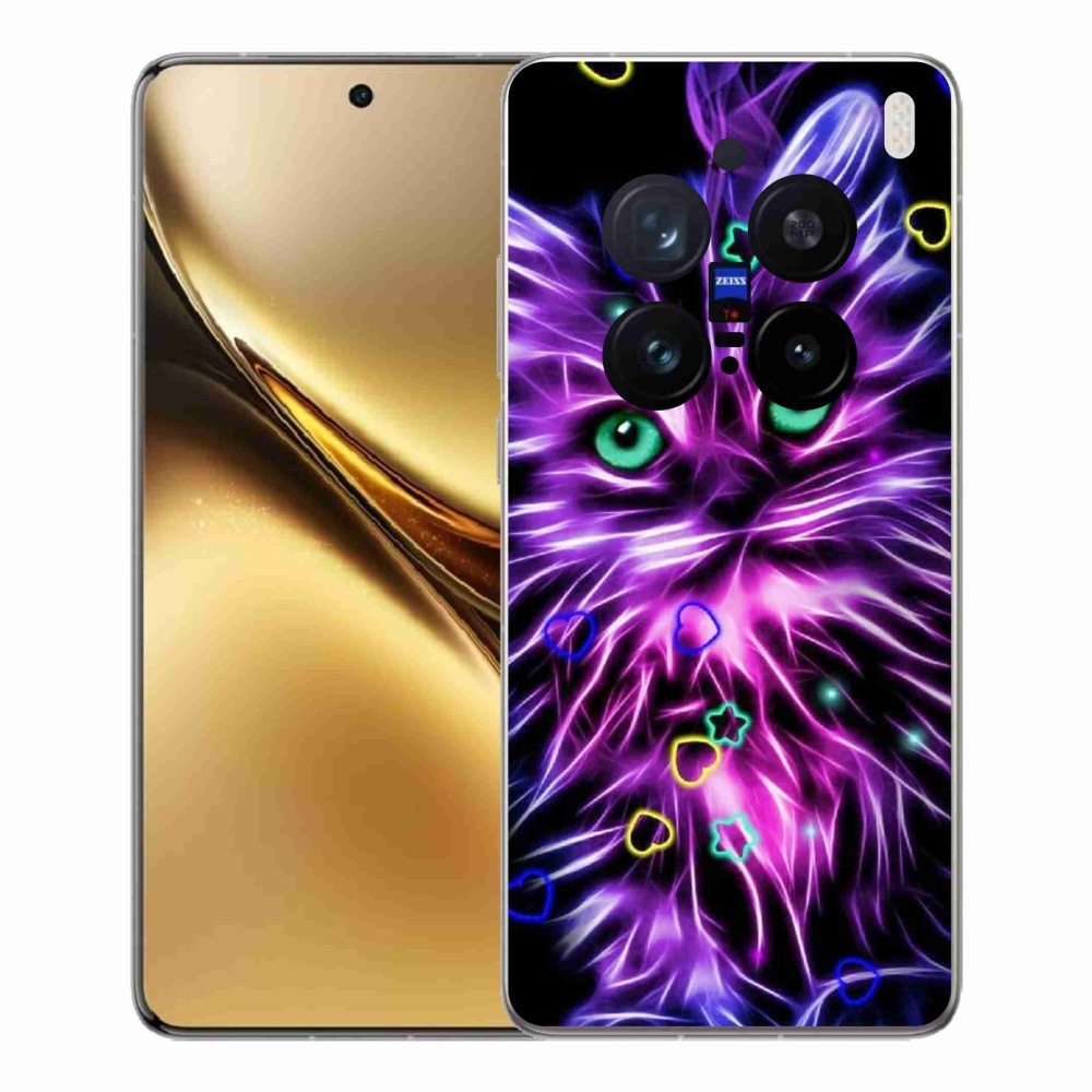 Zselés borítás mmCase a Vivo X200 Pro 5G készülékhez - absztrakt macska