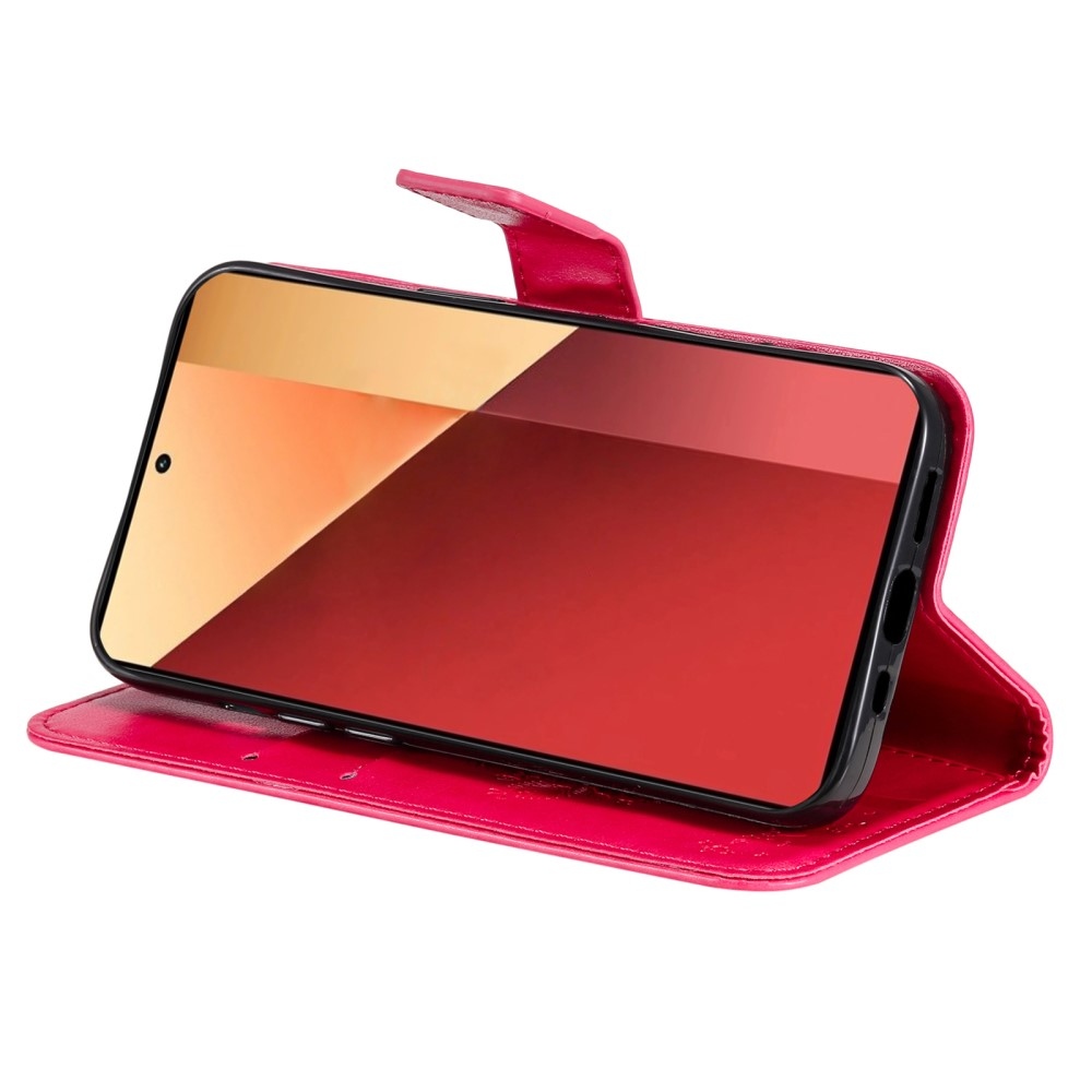 Fák könyv tokja Xiaomi Redmi Note 13 Pro 4G/Poco M6 Pro - rózsaszínű