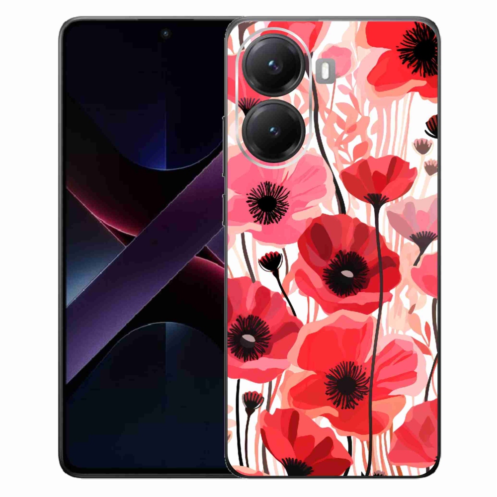 Gél borítás mmCase a Xiaomi Poco X7 Pro 5G-hez - mákos 1