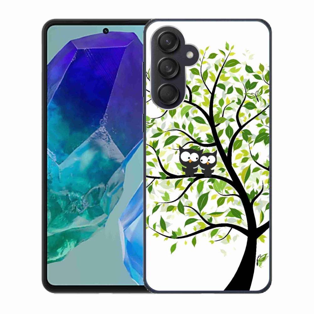 Zselés borító mmCase Samsung Galaxy M55 5G - baglyok a fán