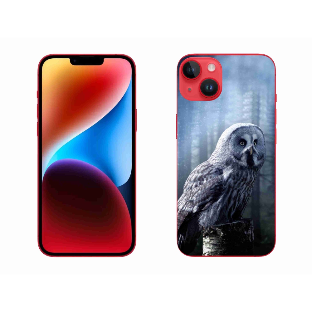 Zselés borítás mmCase iPhone 14 Plus készülékhez - bagoly