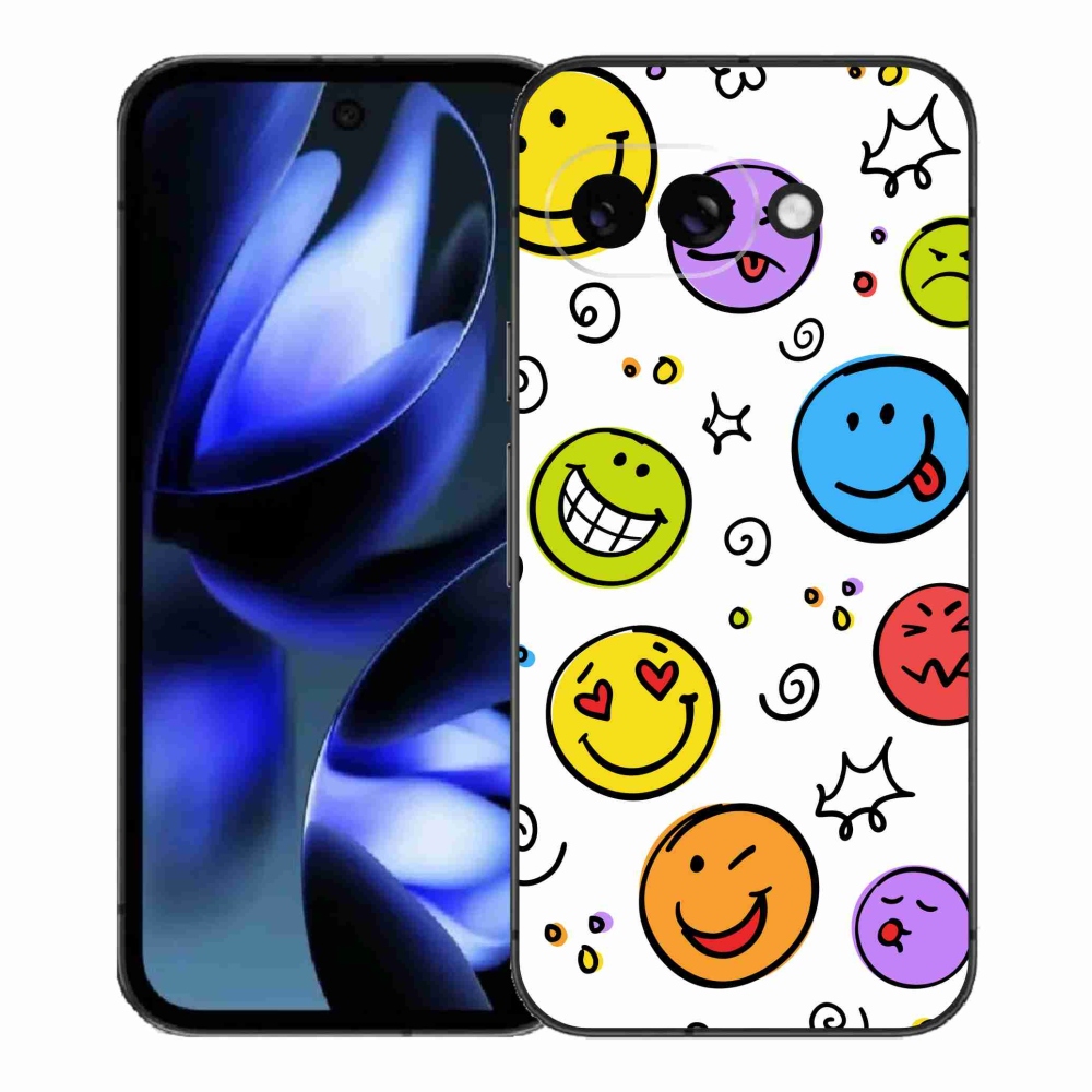 Gél borítás mmCase a Google Pixel 9a számára - smiley-k