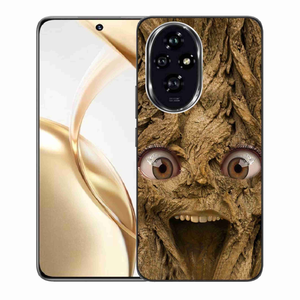 Zselés borító mmCase a Honor 200 5G számára - boldog fa szemekkel