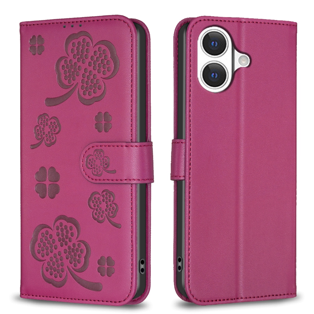 Clover könyvtáska iPhone 17 készülékhez - rózsaszín