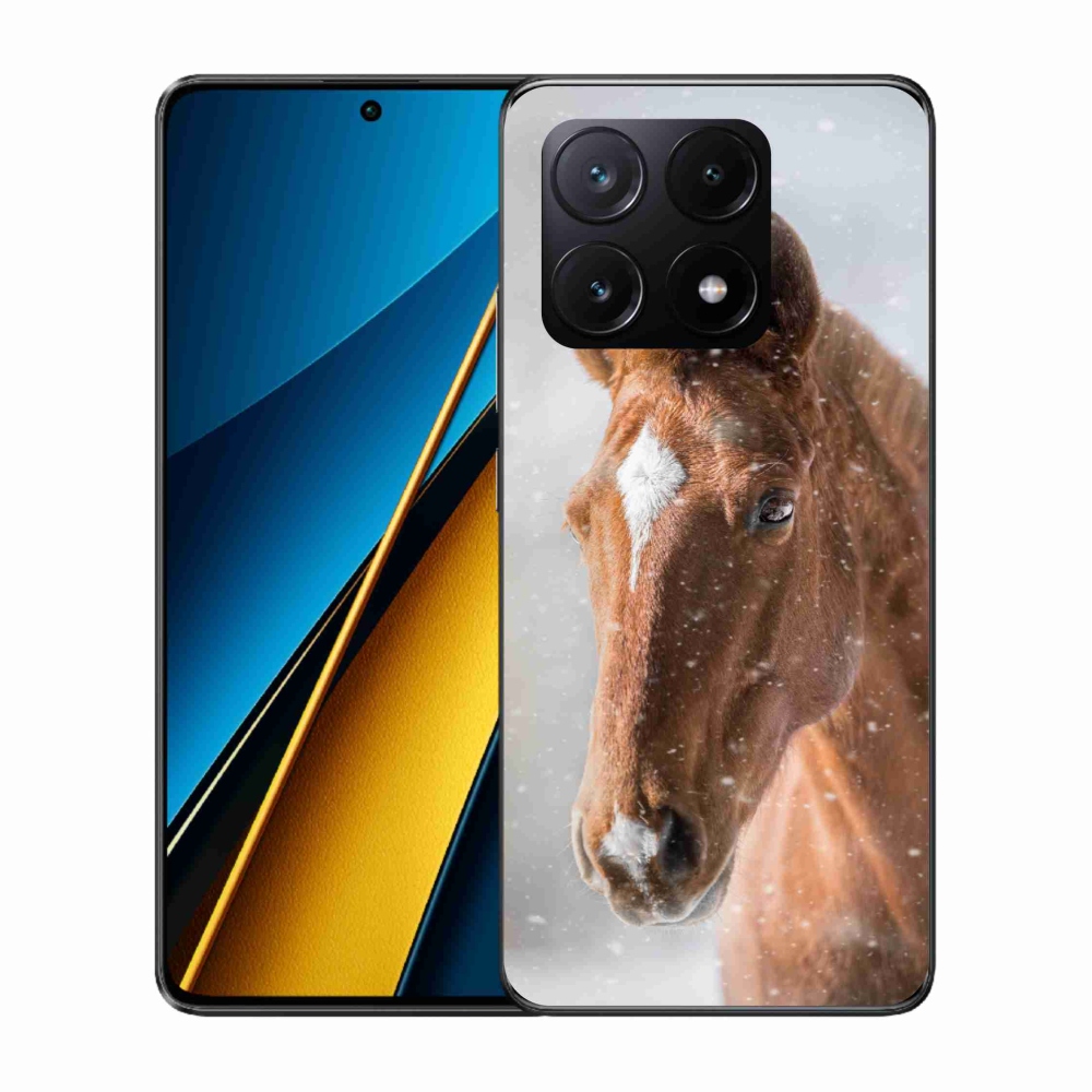 Gél borítás mmCase a Xiaomi Poco X6 Pro 5G-hez - barna ló 2