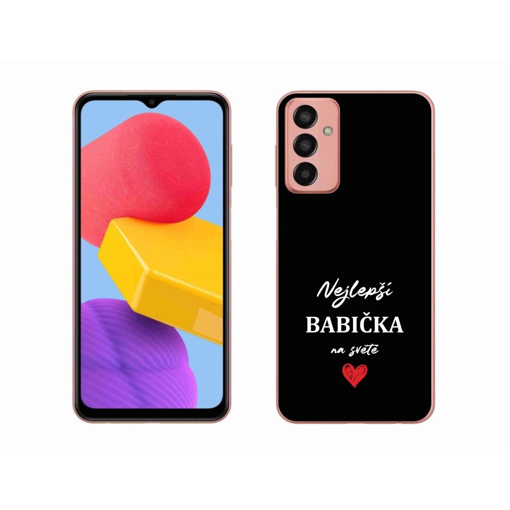 Gél borító mmCase Samsung Galaxy M13 - a legjobb nagymama 1 fekete háttérrel