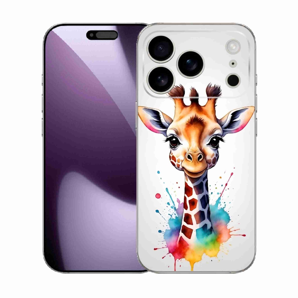 Zselés borítás mmCase iPhone 17 Pro készülékhez - zsiráf 1