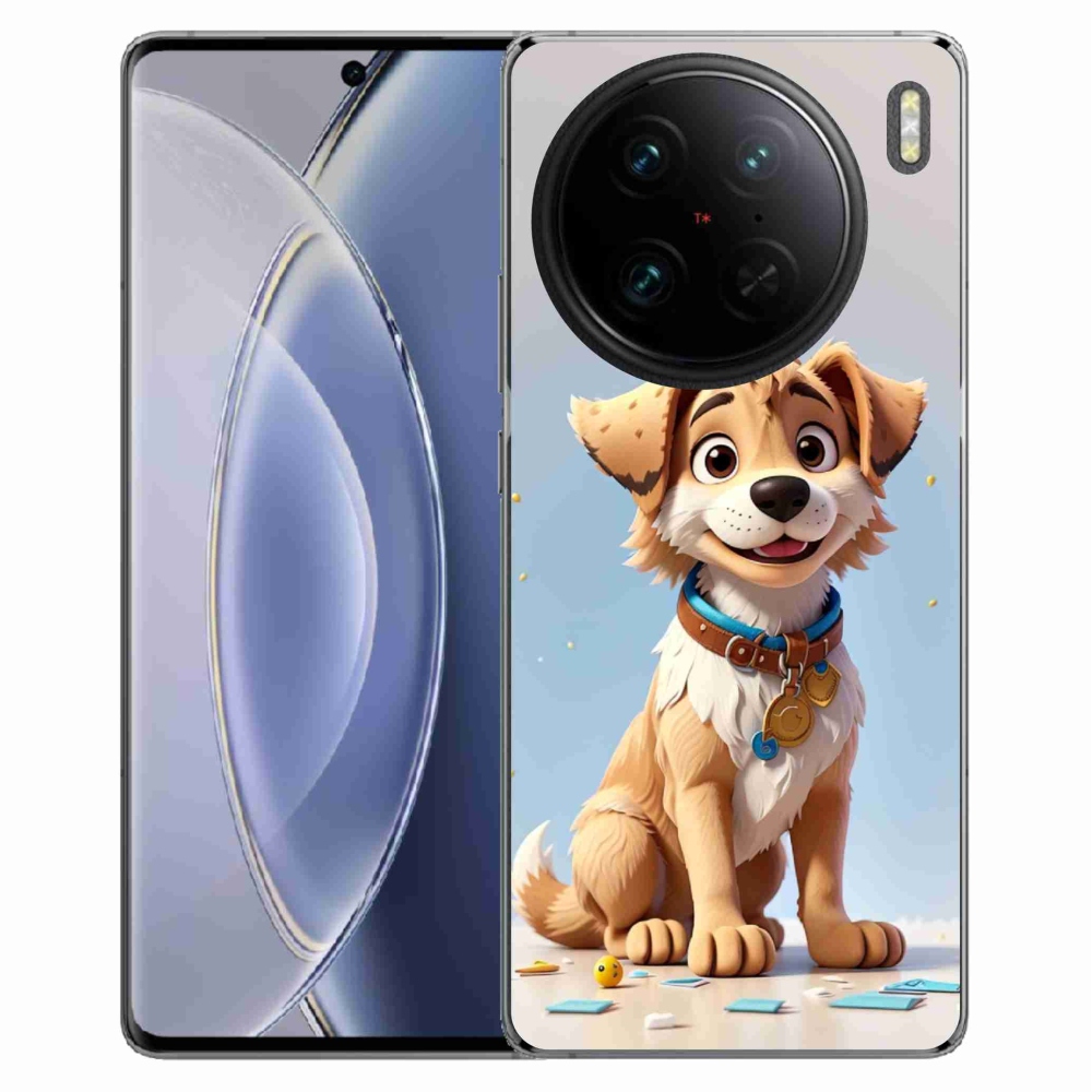 Gél borító mmCase a Vivo X90 Pro készülékhez - rajzfilm kölyökkutyus