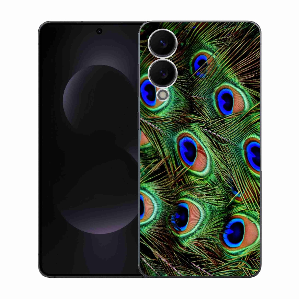 Zselés borítás mmCase Samsung Galaxy S25 Edge készülékhez - pávatoll