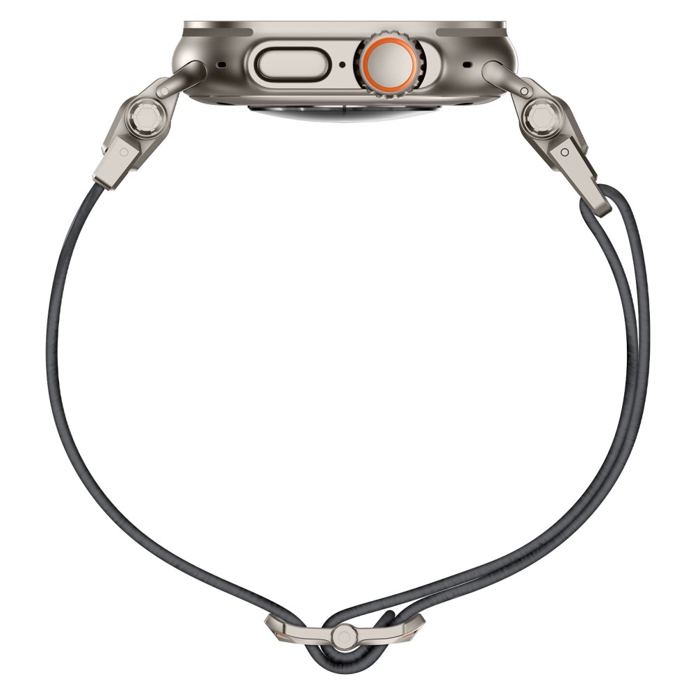 Titán nejlon szíj Apple Watch Ultra/Ultra 2 49mm/SE/SE 2022/2023 44mm/10 46mm/9/8/7 45mm/6/5/4 44mm/3/2/1 42 mm - szürke