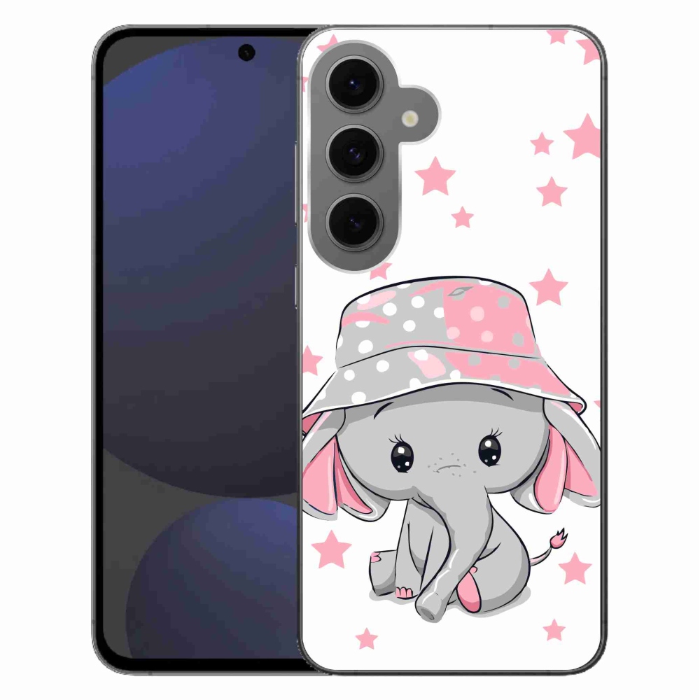 Gél védőhuzat mmCase Samsung Galaxy S24 FE készülékhez - rózsaszín elefánt