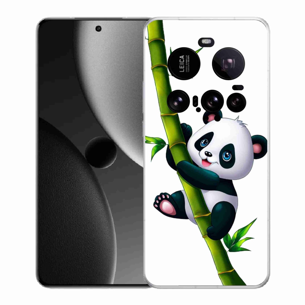 Gél borítás mmCase a Xiaomi 15 Ultra számára - panda a bambuszon