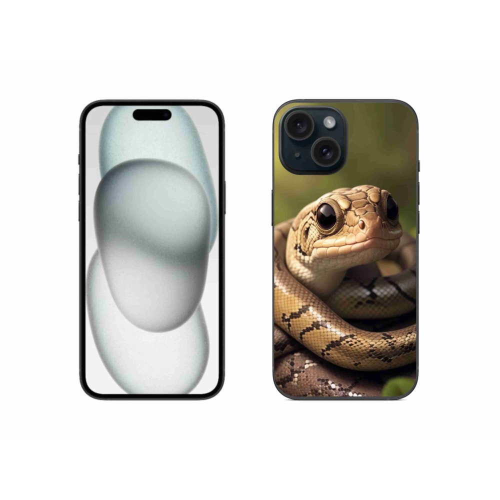 Zselés borítás mmCase iPhone 15 - kígyó 1