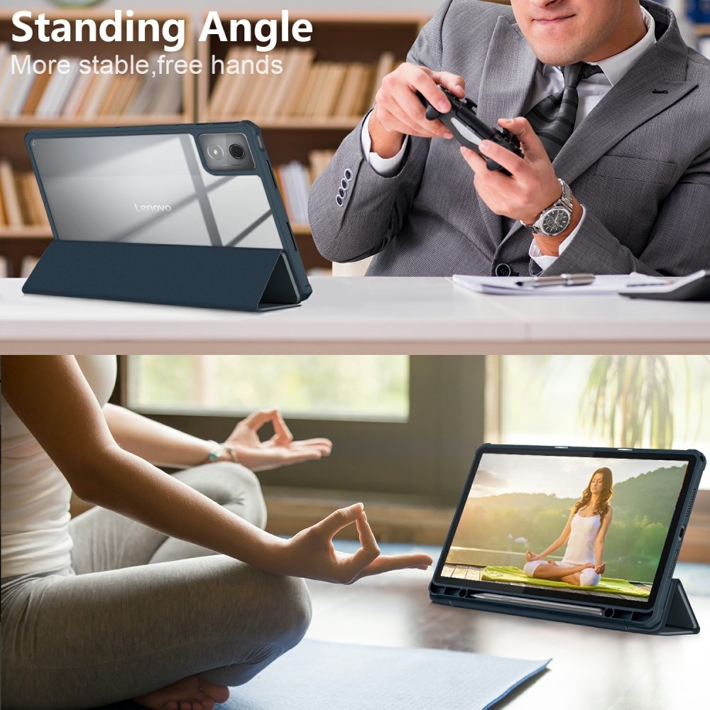 Ügyes záró tok Lenovo Tab K11 Plus táblagéphez - kék