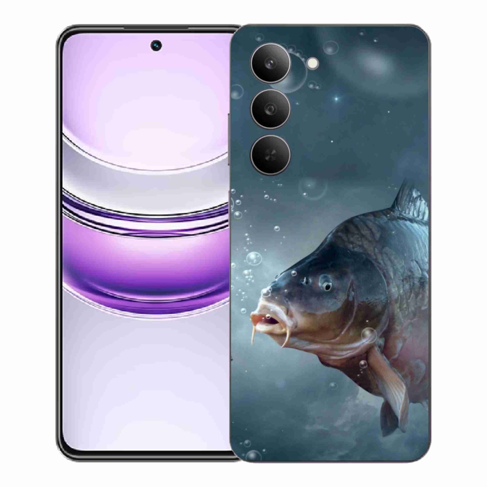 Zselés borítás mmCase a Realme 14x 5G készülékhez - ponty és buborékok