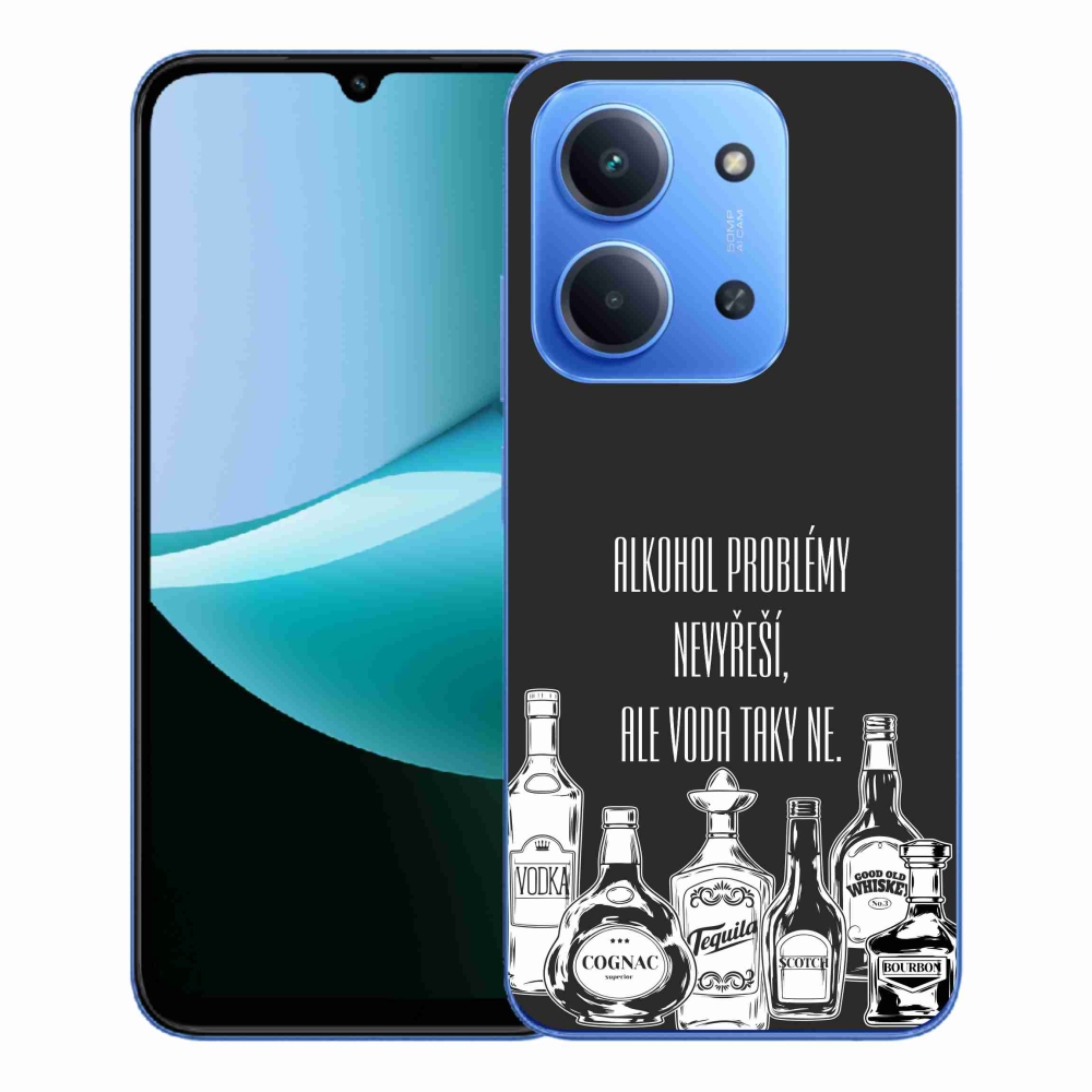 Gél borító mmCase a Xiaomi Redmi 15C 4G/5G (173mm) - vicces szöveg fekete háttérrel