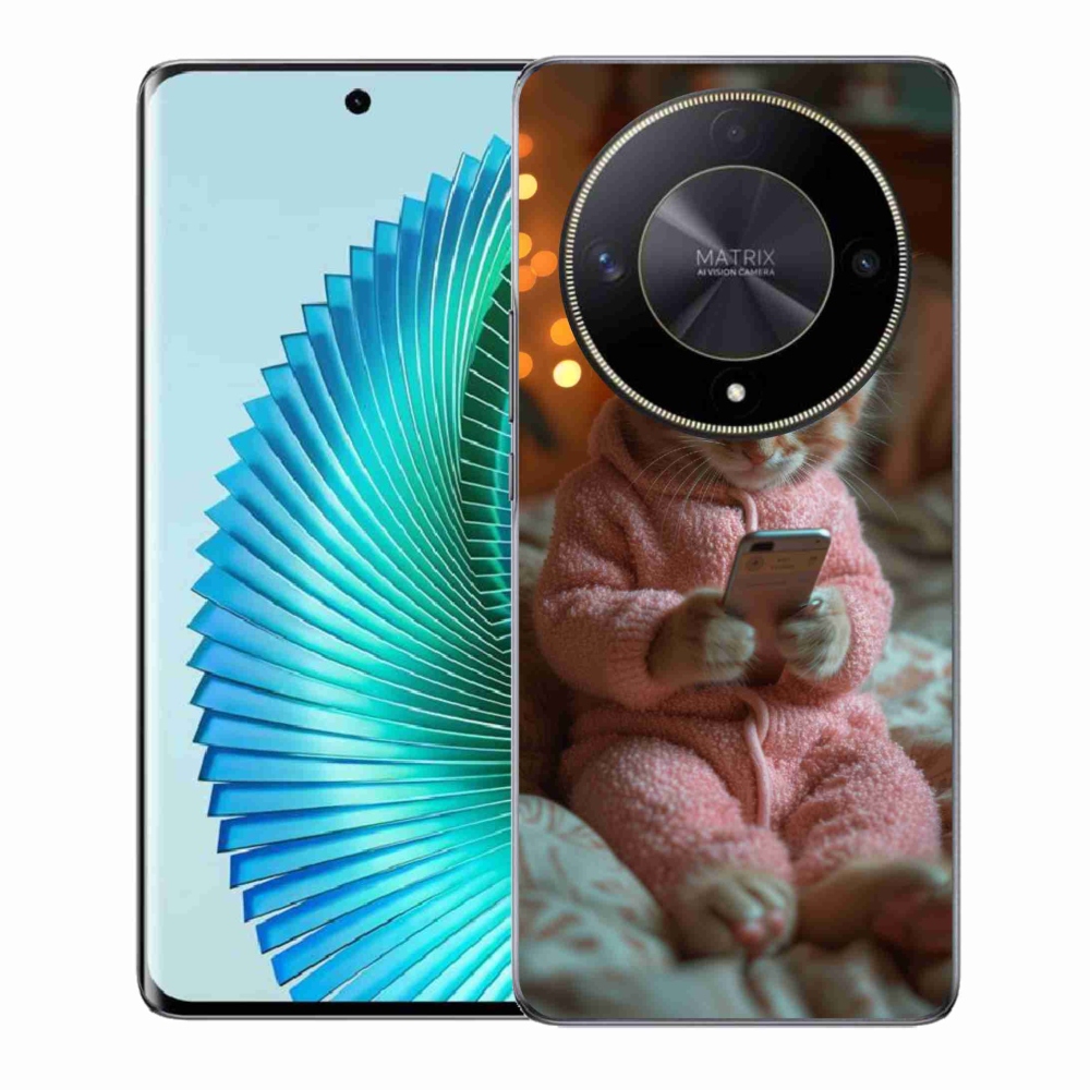 Gél borítás mmCase a Honor Magic 6 Lite 5G számára - baba a mobillal