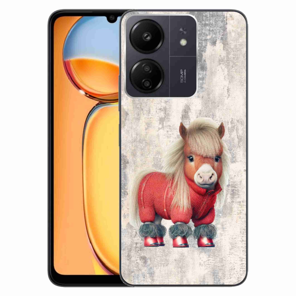 Gél borító mmCase a Xiaomi Poco C65/Redmi 13C - póni pulóverben