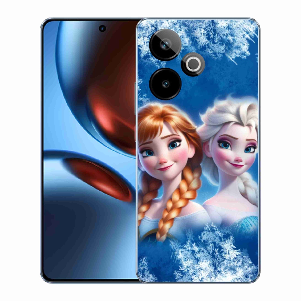 Rugalmas zselés tok mmCase képpel a Realme GT 7 5G/GT 7T 5G számára - Ice Kingdom 2