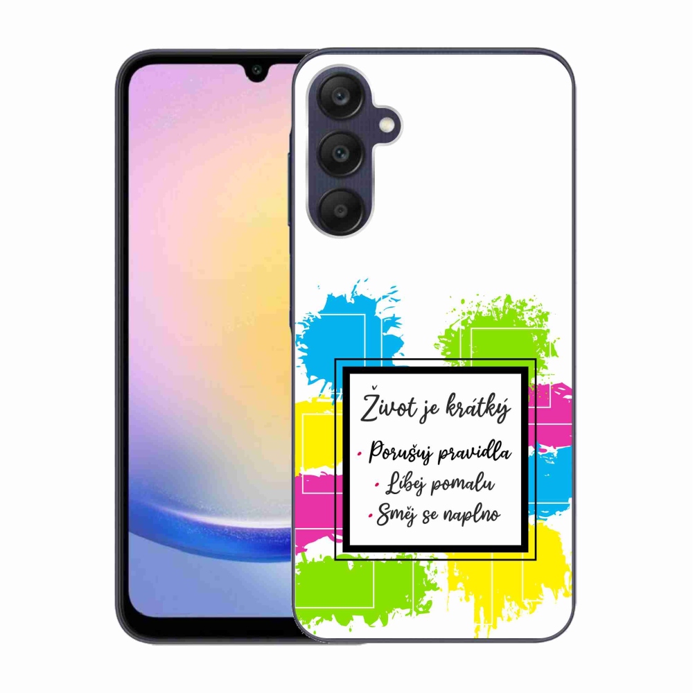 Gél borító mmCase Samsung Galaxy A25 5G - idézem 5 fehér háttér