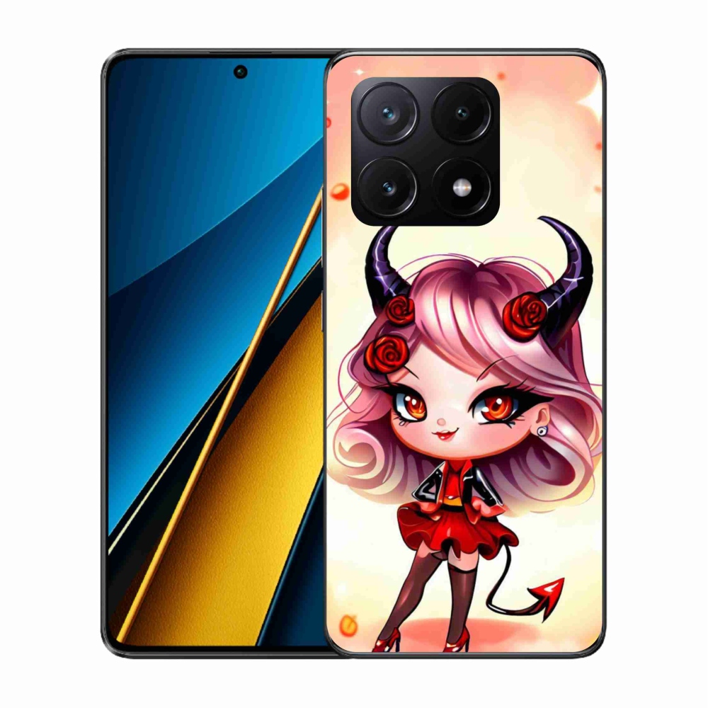 Gél borítás mmCase a Xiaomi Poco X6 Pro 5G számára - rajzfilm ördög