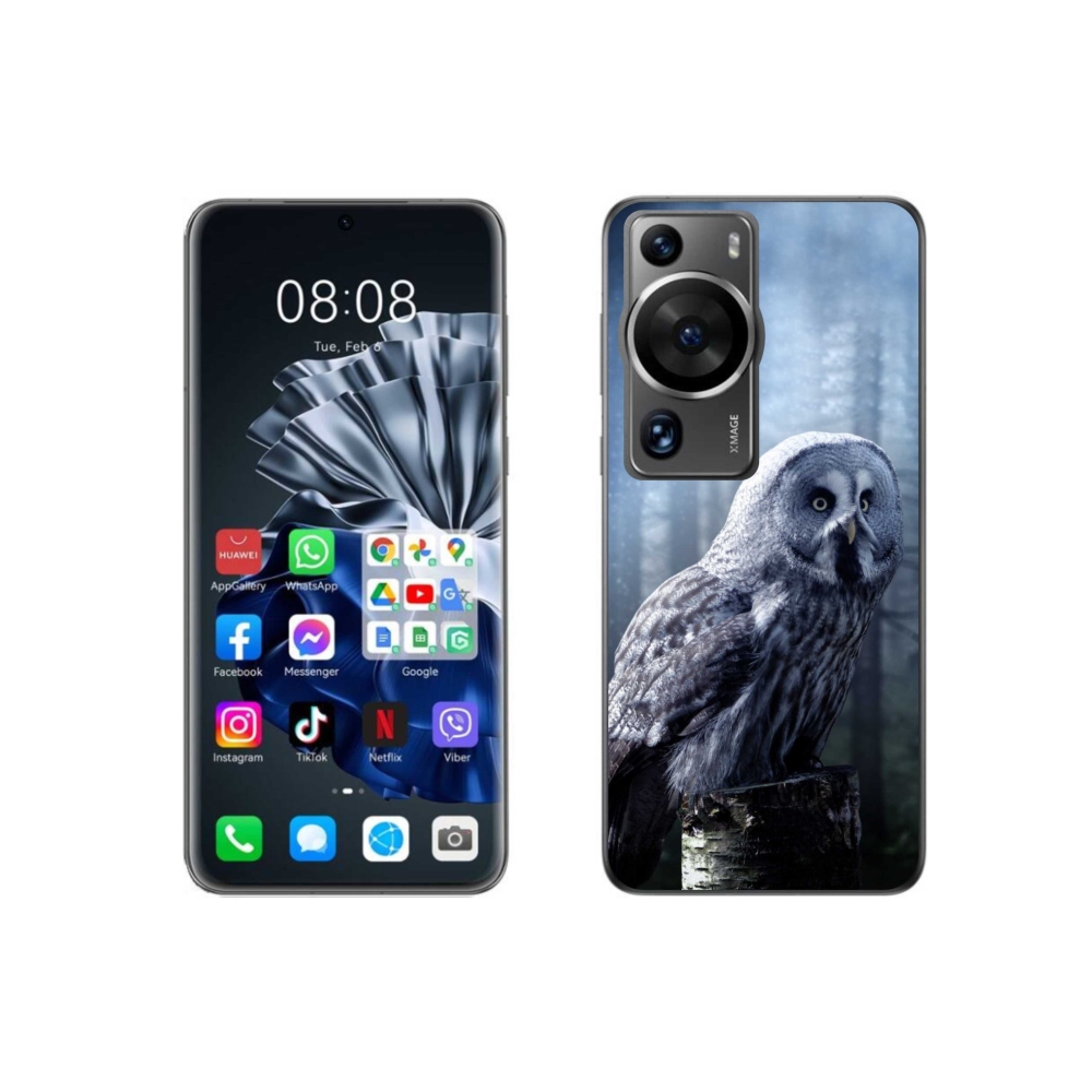Gél borítás mmCase a Huawei P60 Pro készülékhez - bagoly
