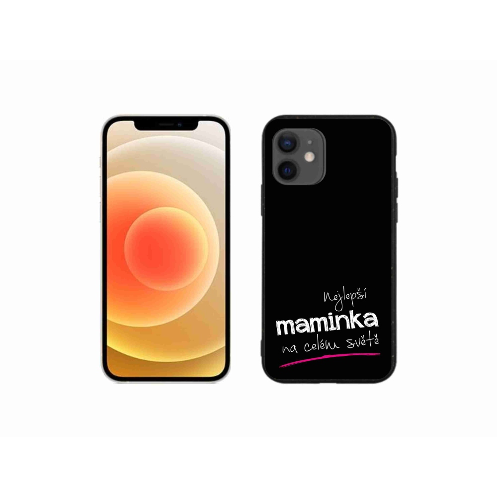 Gél borítás mmCase iPhone 12 mini - legjobb anya 4 fekete háttérrel