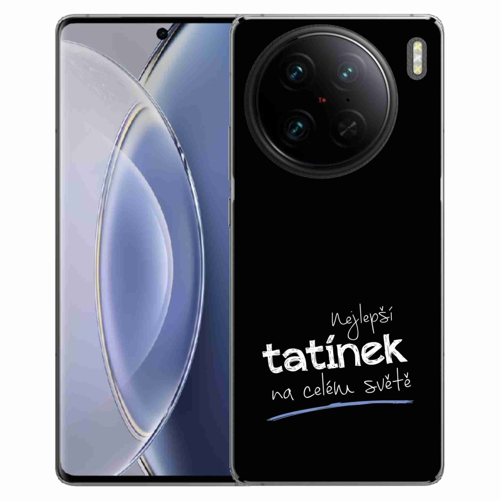 Gél borítás mmCase a Vivo X90 Pro - Best Daddy 4 fekete háttérrel